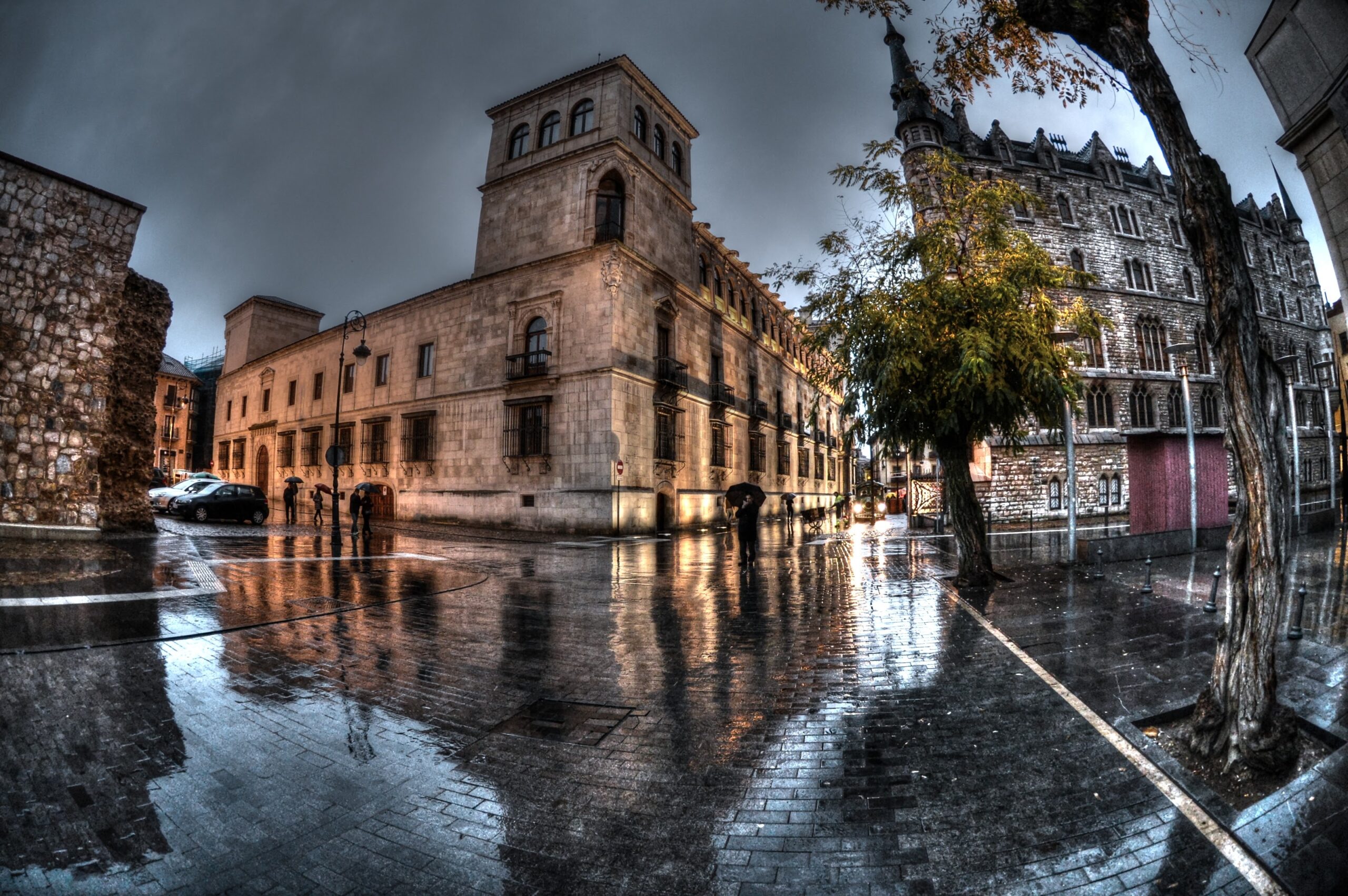 Palacio de los Guzmanes desde la calle Ruiz de Salazar