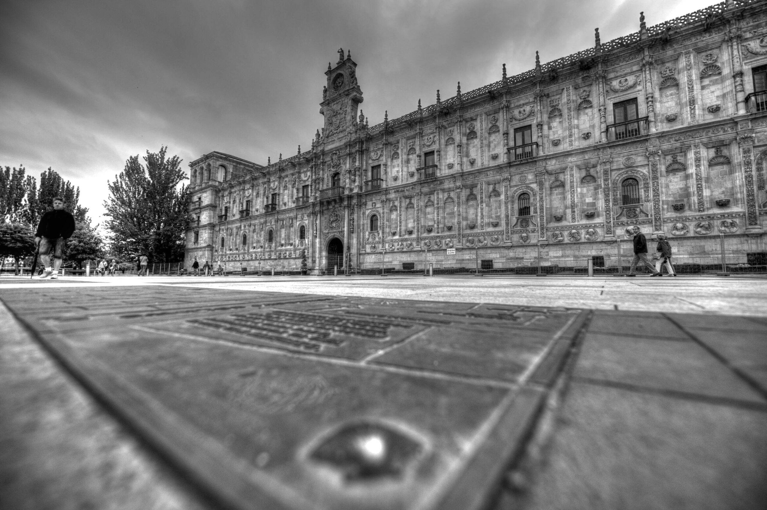 Edificio de San Marcos en blanco y negro
