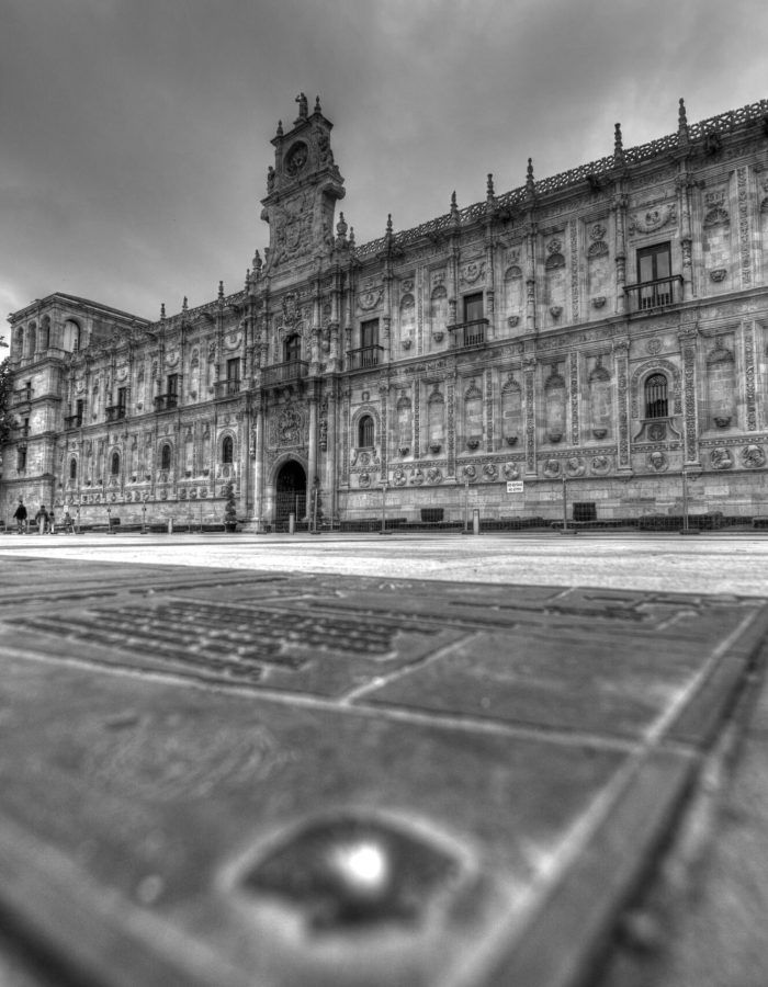 Edificio de San Marcos en blanco y negro
